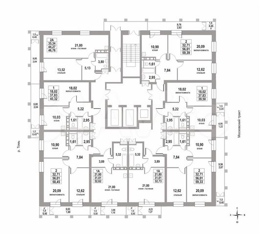 Квартира-студия, 46,8 м², 10/22 эт.