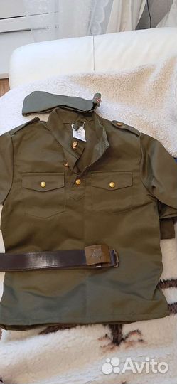 Гимнастерка детская 134-140, пилота, ремень