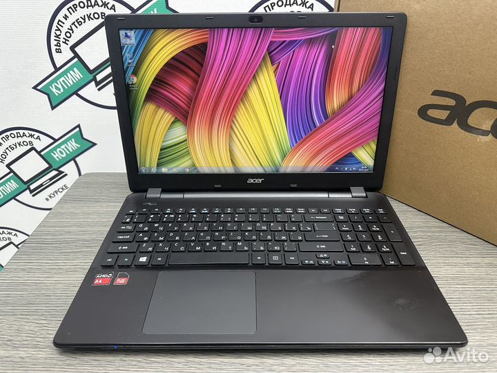Тонкий легкий Acer 4 ядра AMD A4 4Gb DDR3 500Gb