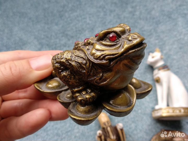 Фигурки статуэтки сувениры кот жаба Хотей Нэцкэ