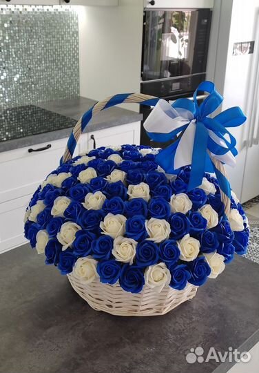 Букет из мыльных роз 151 шт. Мыльные цветы