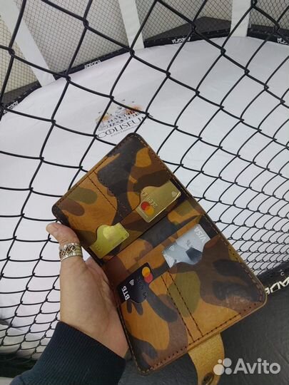 Кошелек мужской кожаный ручной работы