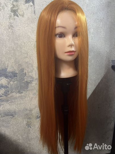 Парик рыжий длинный лейс фронт