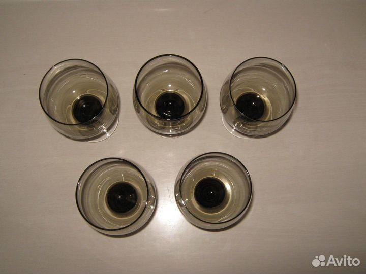 Бокалы дымчатое стекло СССР