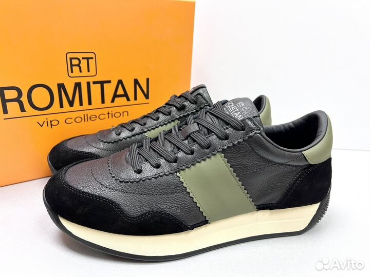 Кроссовки мужские Romitan натуральная кожа