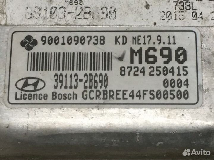 Блок управления двС Hyundai Solaris МКПП