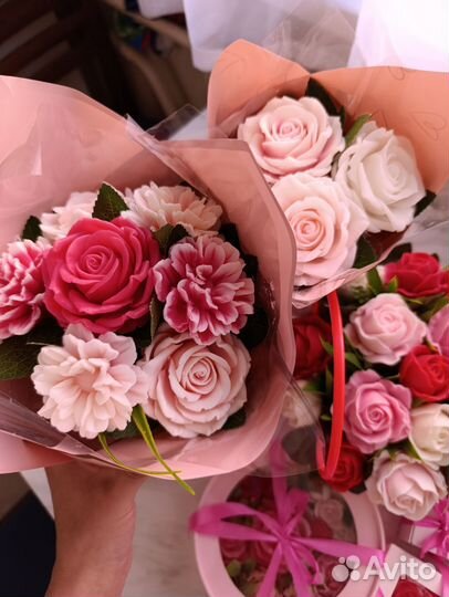 Букет цветов из мыла