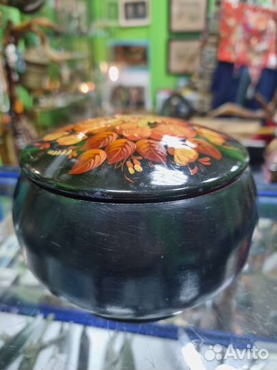 Шкатулка, жесть/ роспись