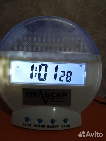 Часы светильник, приёмник Пульсар