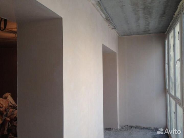 Штукатурка стен механизированная машинная