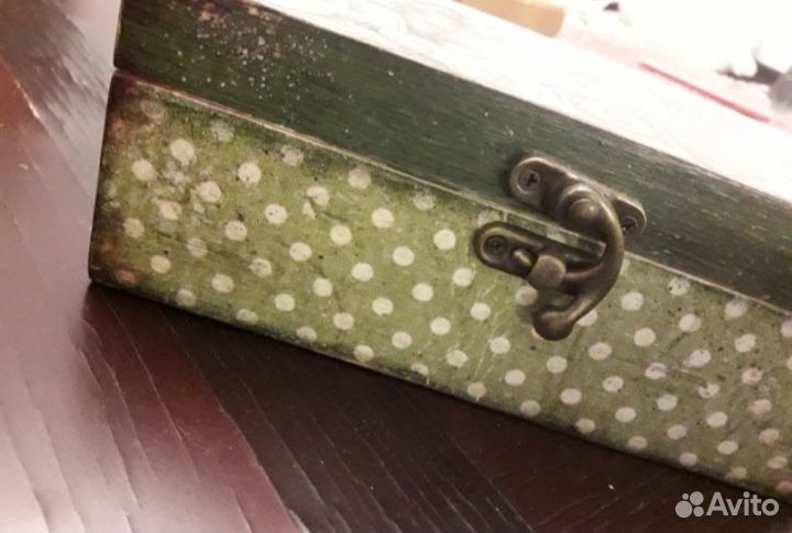 Коробка шкатулка зеркало ключница декупаж