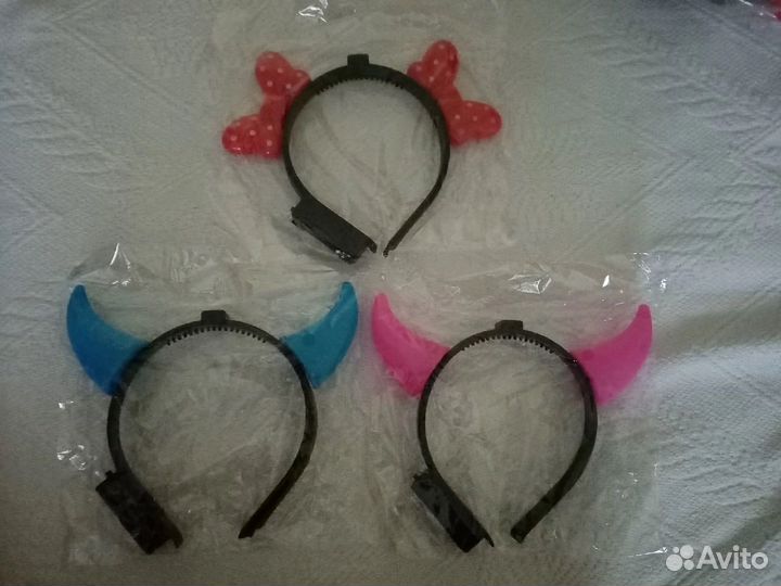 Ободок светящийся рожки/ микки маус/хэлоуин