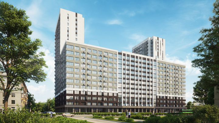 2-к. квартира, 68,7 м², 2/22 эт.