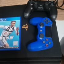 Sony PS4 slim, pro 500, 1000 gb, игры +1 диск