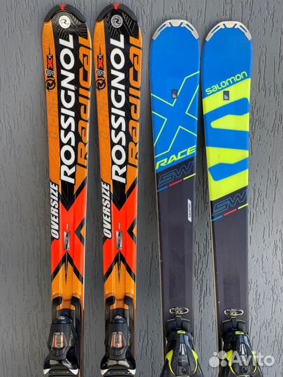 Лыжи горные экспертный карвинг rossignol, salomon