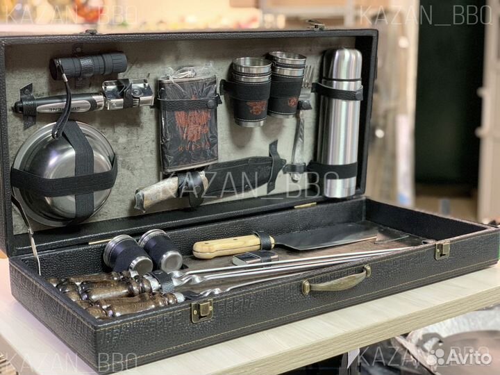 Шампуры в большом кейсе на подарок