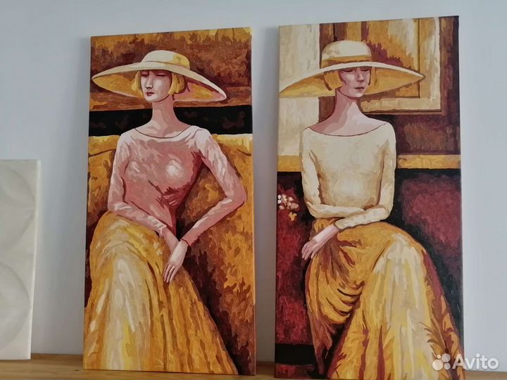 Картина интерьерная акрил 40*80 см диптих