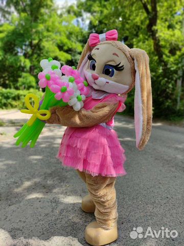 Зайка на праздник,аниматор,ростовая кукла