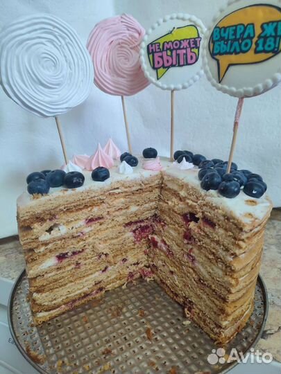 Медовый домашний торт 