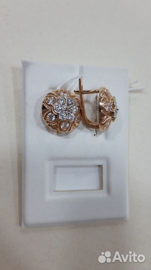Золотые серьги 585 пробы