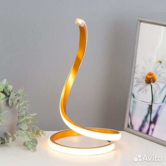 Настольная лампа 16607/1GD LED 6Вт золото 19,5х19