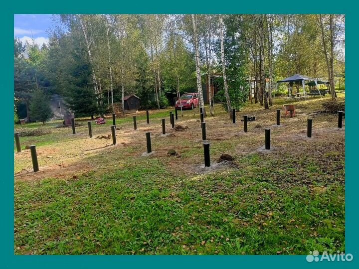 Монтаж винтовых свай 