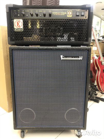 Басовый стэк кабинет с головой Eden и Warwick