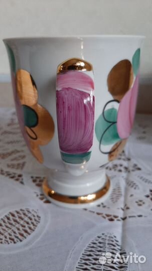 Чашка с блюдцем Дулево. Агашки Гигант. Редкая