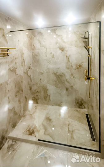 Душевая перегородка из закалённого стекла