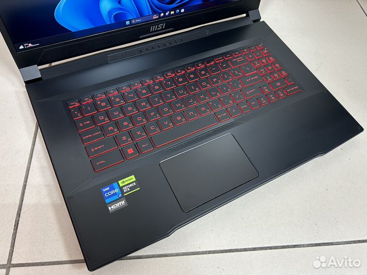 Игровой Ноутбук MSI Katana GF76.i7-12650H.RTX 3050