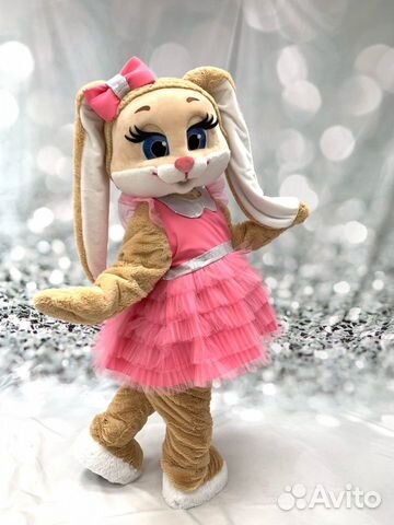 Зайка на праздник, ростовая кукла