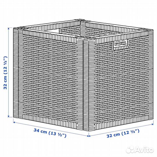 Branas IKEA 201.927.29 Корзина Белый