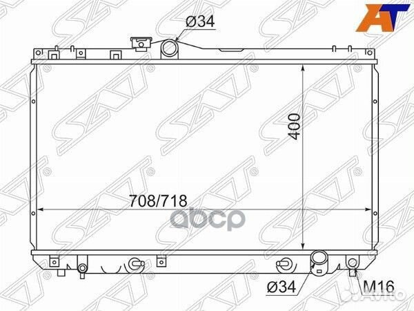 Радиатор Toyota Mark II (X90) 92-96 / Chaser (X