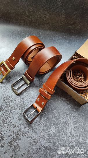Мужской кожаный ремень