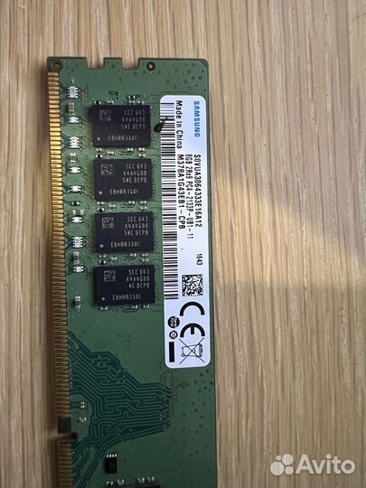 Оперативная память ddr4 8gb samsung