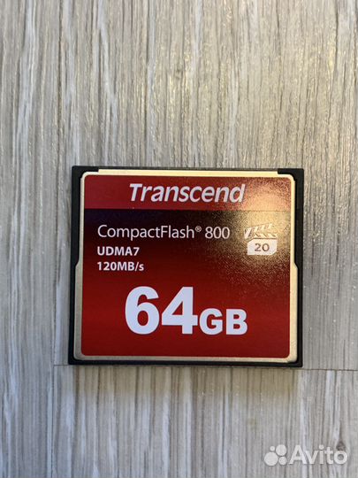 Карта памяти Compact Flash 64 гб TS64GCF800