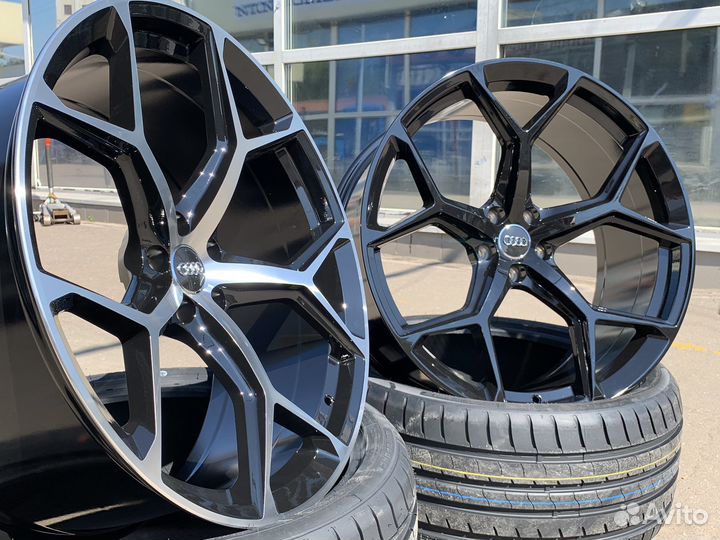 Диски R22 audi Q7 Q8 5/112 Black/BMF
