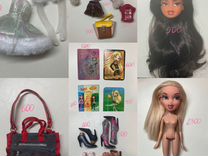 Bratz кукла, одежда, обувь, карточки, сумки