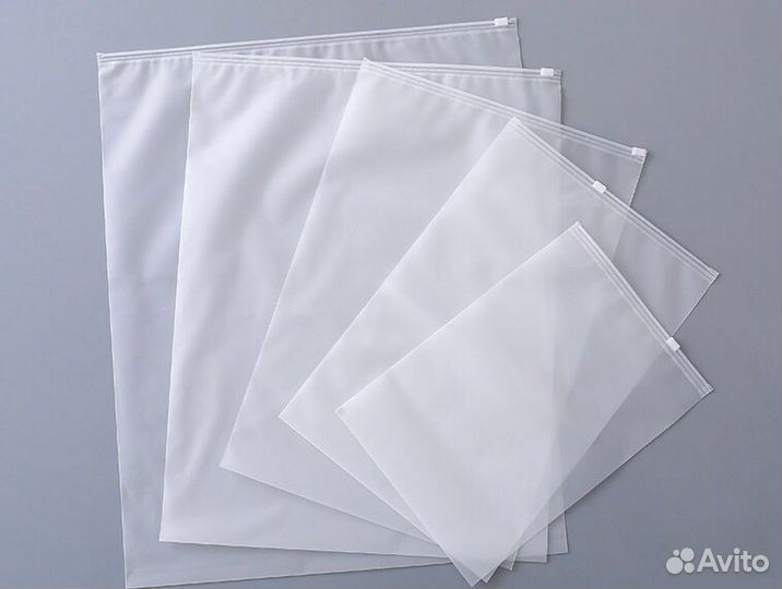 Пакет слайдер зип лок с бегунком 30*40 90 матовый