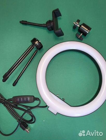 Кольцевая лампа со штативом новая