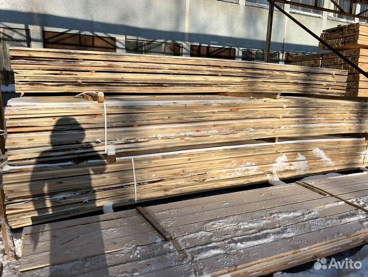 Доска обрезная 40х200х6000мм от производителя