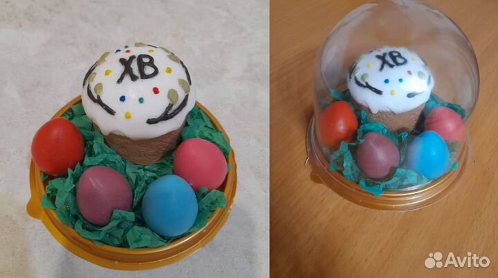 Мыло ручной работы пасха кулич и яйца