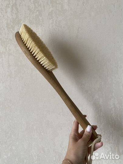 Сухая щётка для массажа. Натуральная