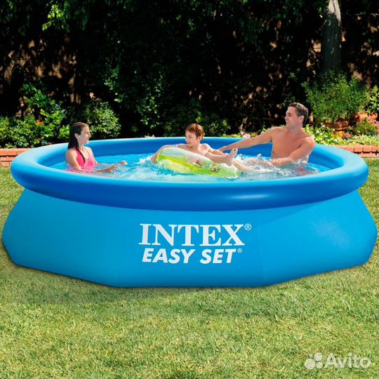 Надувной бассейн intex 28122 305X76 + фильтр-насос