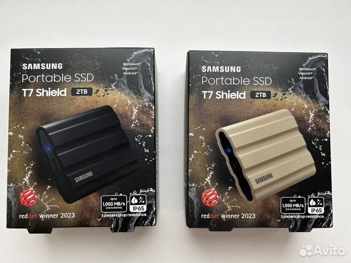 Внешний SSD Samsung T7 Shield 2Tb USB Type-C