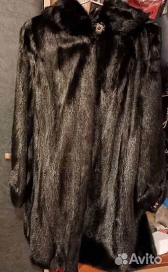 Шуба норковая с капюшоном 46 48