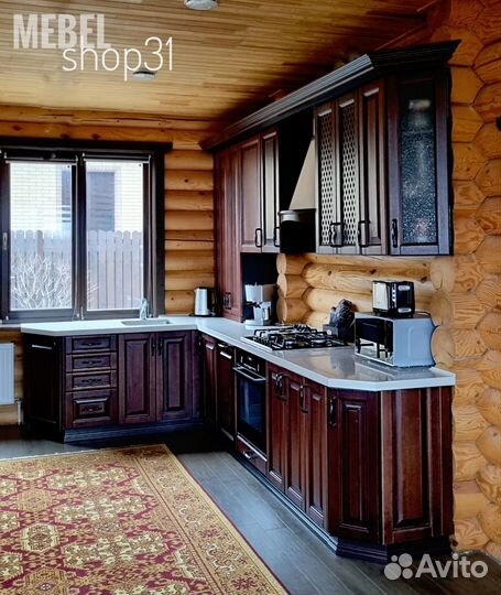 Кухня из массива дуба