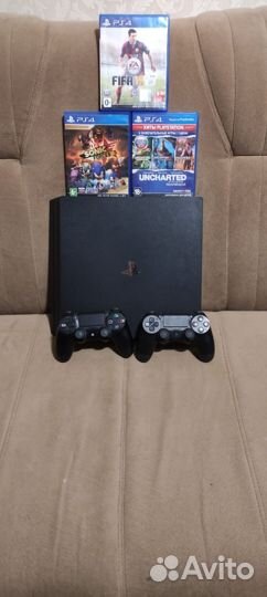 Sony playstation 4 PS4 pro 1tb с играми