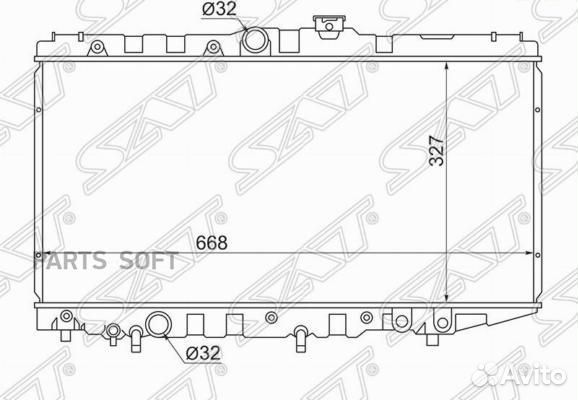 Радиатор охлаждения Тойота Труено 87-92