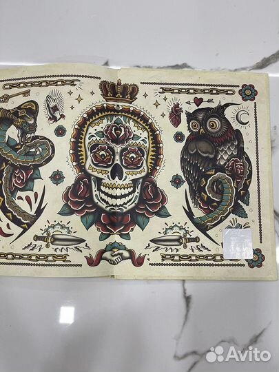 Авторская тату раскраска The tattoo colouring book